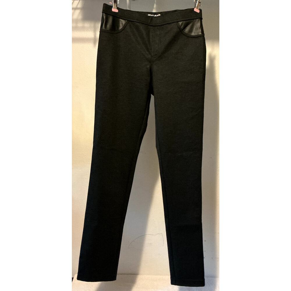 DKNY Women's Black Pocketed Stretch Jeans Size Small Petite 28" Inseam